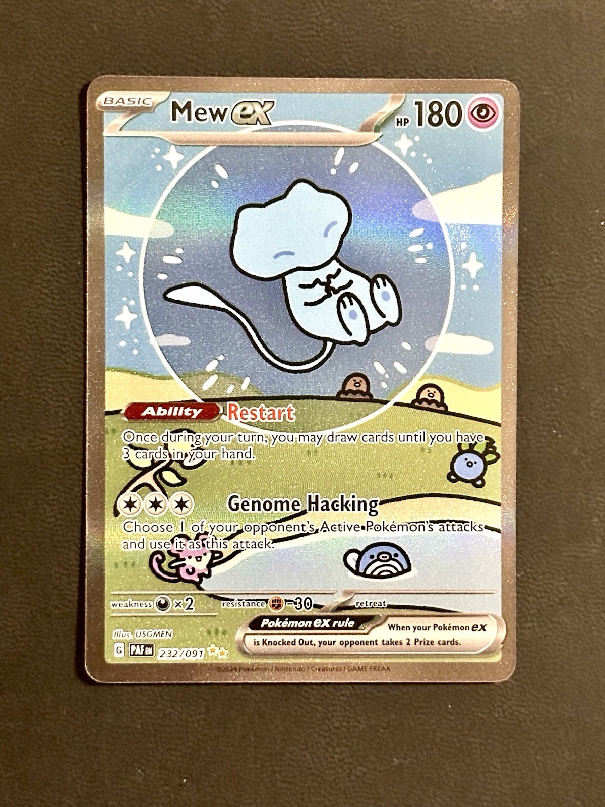 ミュウex Mew ex G PAF EN 232/091 SAR 海外 英語 ミュウex SR 海外版 英語版 Mew ex - 193/165 -【Card Chicken】
