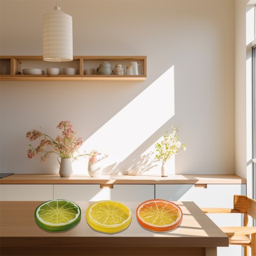 15x Plastic Fake Lemon Slices Simulation Fruit Model Lime Filling Replacement - Picture 8 of 12