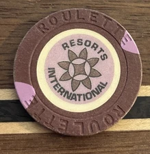 Casino Chip Resorts International Roulette Atlantic City New Jersey
