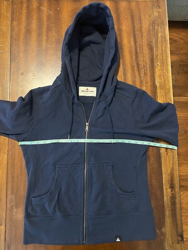 Sudadera con capucha mediana American Giant clásica con cremallera completa para mujer azul marino - Imagen 4 de 8