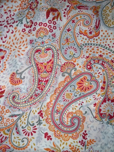 Cynthia Rowley Bluse bunt Paisley Größe 2X Flatterärmel Knöpfe Polyester - Bild 9 von 24