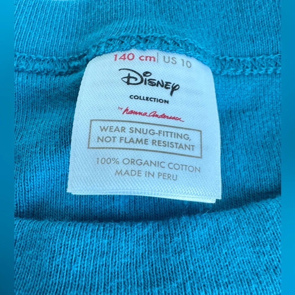 Hanna Andersson X Disney Holiday Pijama Set EE. UU. 10 Ariel Sirenita Navidad Foto 3 de 4