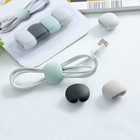 4 Pcs Cable Holder Headset Wire Winder Charging Storage Buckle Silicone Line
