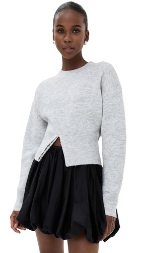Women's Dion Knit Sweatshirt, Grey, M