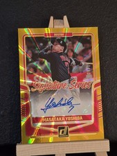 Masataka Yoshida 2024 Donruss SIGNATURE SERIES GOLD LASER /10 SSP Red Sox