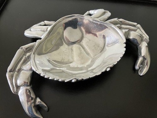 Mariposa Mexico Silver Aluminum Crab Dish Bowl Trinket - Bild 5 von 5