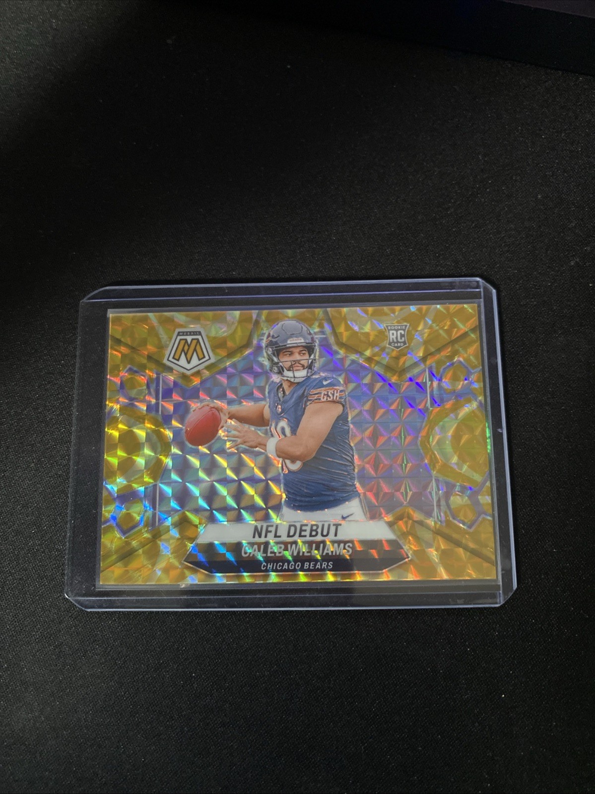 2024 Panini Mosaic - NFL Debut Caleb Williams #289 Reactive Yellow Mosaic Prizm