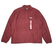 Eddie Bauer Men's Sweater Sise XL NWT Fleece - Hand Pocket Storage MSRP 90