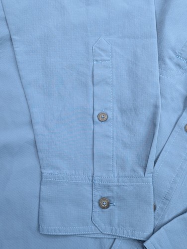 Simms Fishing Shirt Men's 2XL Blue Button Up Long Sleeve Vented Performance - Picture 9 of 21