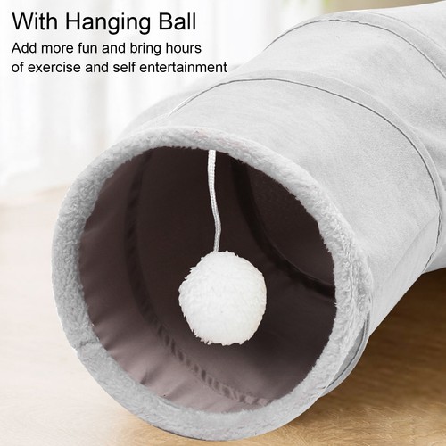Cat Tunnel & Rabbit Tunnel For Cats Rabbits Puppies - Foldable S-Shaped - Picture 7 of 12