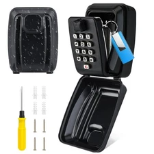 Key Lock Box for Outside Safe Wall Mounted Outdoor Waterproof Extra Large