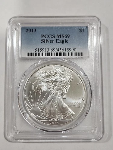 2013 $1 American Silver Eagle MS69 PCGS