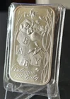 VINTAGE 1976 MADISON MINT FINE SILVER ART BAR WELCOME BABY - ONE OUNCE .999