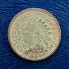 1862 Indian Head Cent, VF Details, Corroded, Full LIBERTY, Civil War Penny A208