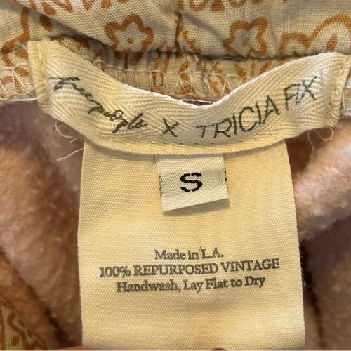 Free People X Tricia Fix Heritage Hoodie Pink Small - Picture 7 of 15