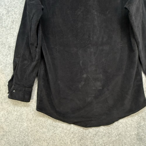 Thrudark Shirt Mens Small Black Corduroy Snap Utility Shacket Overshirt BNWT - Picture 20 of 23