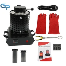 New Black 1+3KG 1400W 210V Gold Melting Furnace Digital Electric Melting Furnace