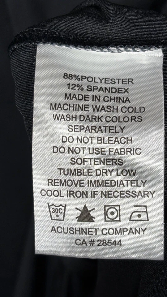 FootJoy Polo Shirt Mens XL Black Golf Performance Stretch Logo Embroidered - Image 3 of 4