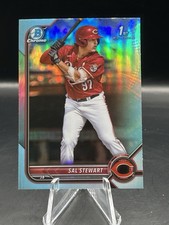 Sal Stewart 2022 Bowman Chrome Sky Blue Refractor Draft 1st Prospect #BDC-122 RC