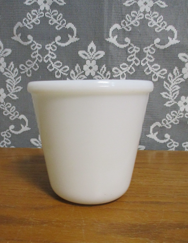 Hazel Atlas White Milk Glass Tall Bowl - 4.25" x 4.5" - Picture 2 of 9