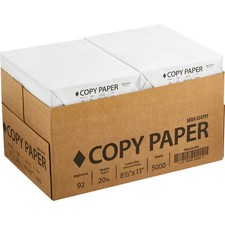 Staples 8.5 In. x 11 In. 20 Lb. White Copier Paper, 5000 Sheets 324791 Staples