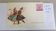 POLAND Stamps: 1963 Post Card Cp Fi. 240 #A4015