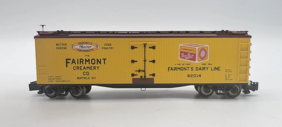 S-Gauge MTH 35-78025 Fairmont Creamery Woodside Reefer NIB -AF Flyer Compatible - Image 3 of 4