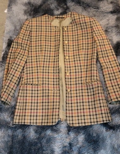 Vintage 90er Jahre DAKS London Schottenkaro Damen Wollanzug 28" Taille Rock - Bild 7 von 18