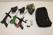 Paintball Markers Collection Mask Backpack Assorted Attachments Lot of 11 Items