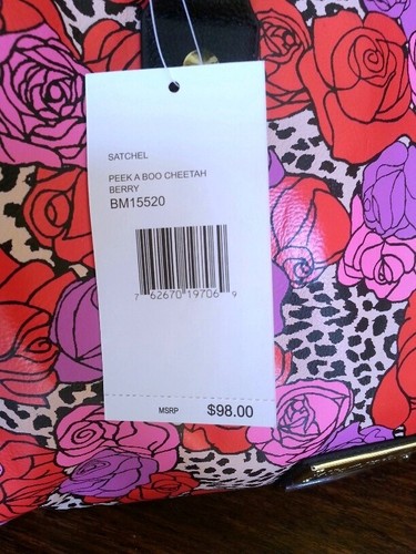 mano Betsey de Bolso de rojas de rosas y Johnson rojas FqROW5