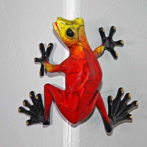 ESTATUILLAS DE RANA DE BRONCE ESTATUA/COLOR DE RANAS VIVAS/ARTE - Imagen 7 de 7