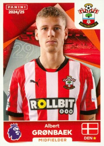 Panini Premier League 2025 TRANSFER UPDATES & parallel stickers 2024/25 U1 - U48 - Picture 40 of 49