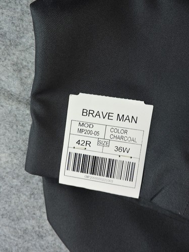 Braveman Mens 42 Regular 42R Blazer Suit Jacket Double Vent NWT Dark Gray - Picture 6 of 14