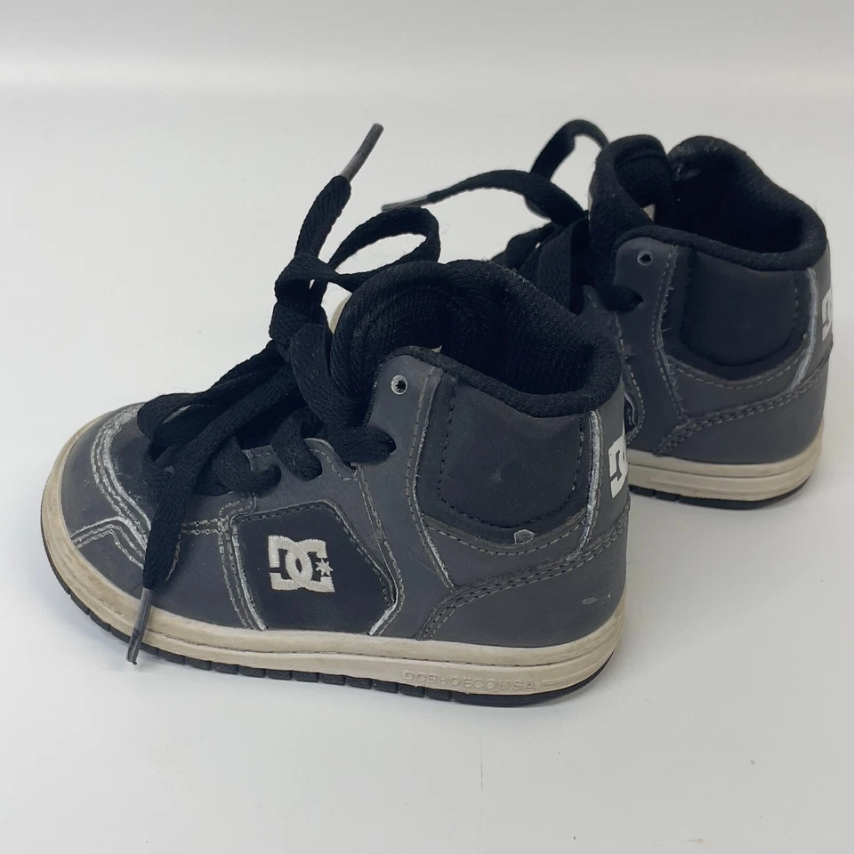 Zapatillas altas DC 'RS Spark' para niños pequeños talla 5 ADTS700008 - NEGRAS/GRISES Foto 4 de 4