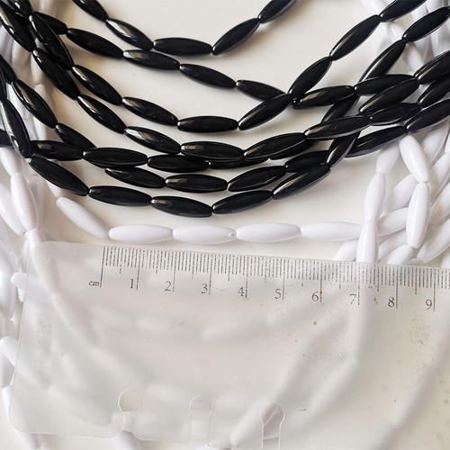 20" Beads Multi-Strands Collar Necklace Gift Fashion Women Jewelry 2Color Chosen - Picture 4 of 6