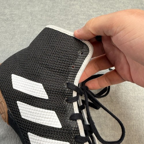 Adidas Tech Fall 2.0 Wrestling Shoes Mens 9.5 Black White Lace Up Fighting - Picture 11 of 17