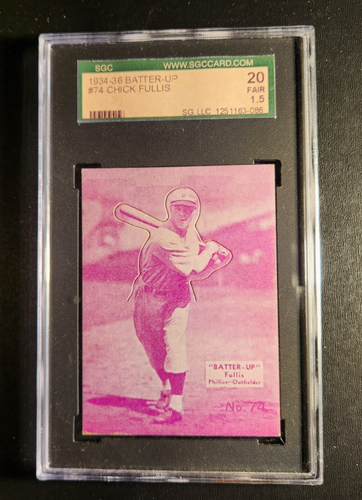 1934-36 Batter Up #74 Chick Fullis SGC 1.5 FR