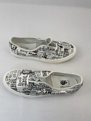 靴 OG Authentic LX CDG Print Blanc De Blanc Vans OG Authentic LX x Comme des Garçons CDG 5.5M 7W/37