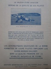 1927-28 PUB MORANE SAULNIER PUTEAUX AVION PARASOL 129 / RENAULT MADAGASCAR AD