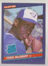 1986 Leaf Fred McGriff Rookie Toronto Blue Jays RC