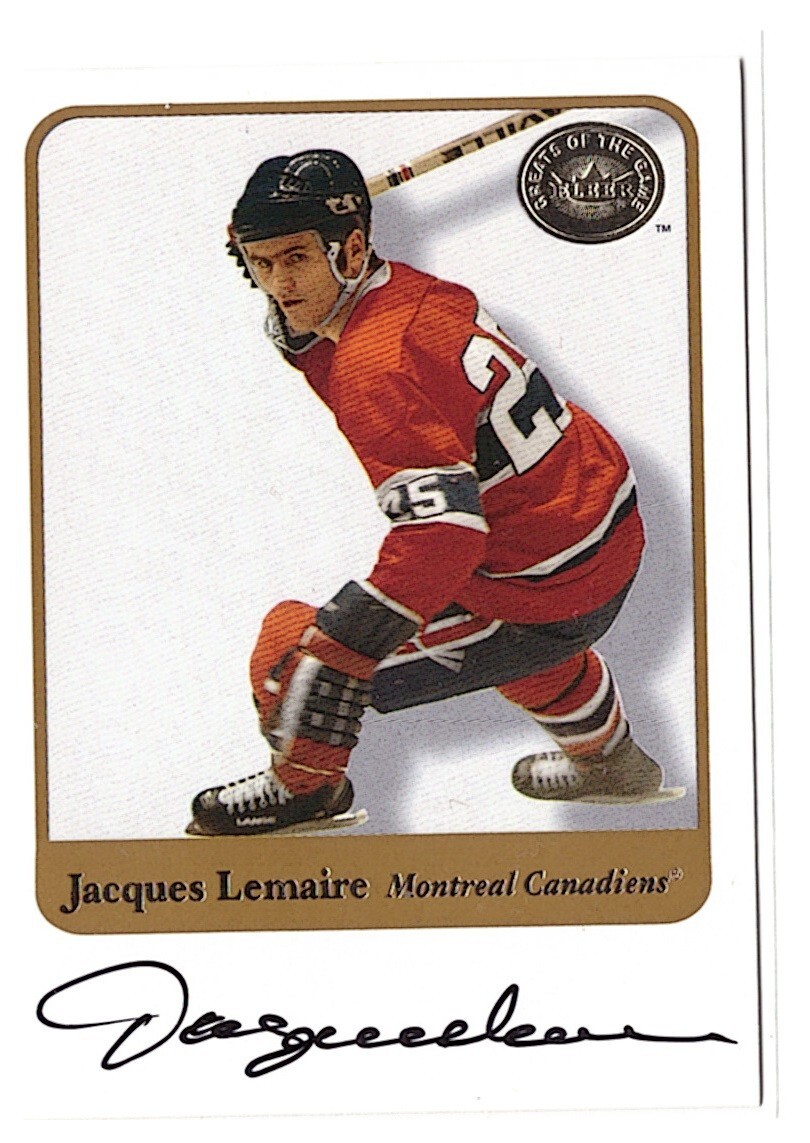 2001-02 Fleer Greats of the Game - Autographs Jacques Lemaire (AU)