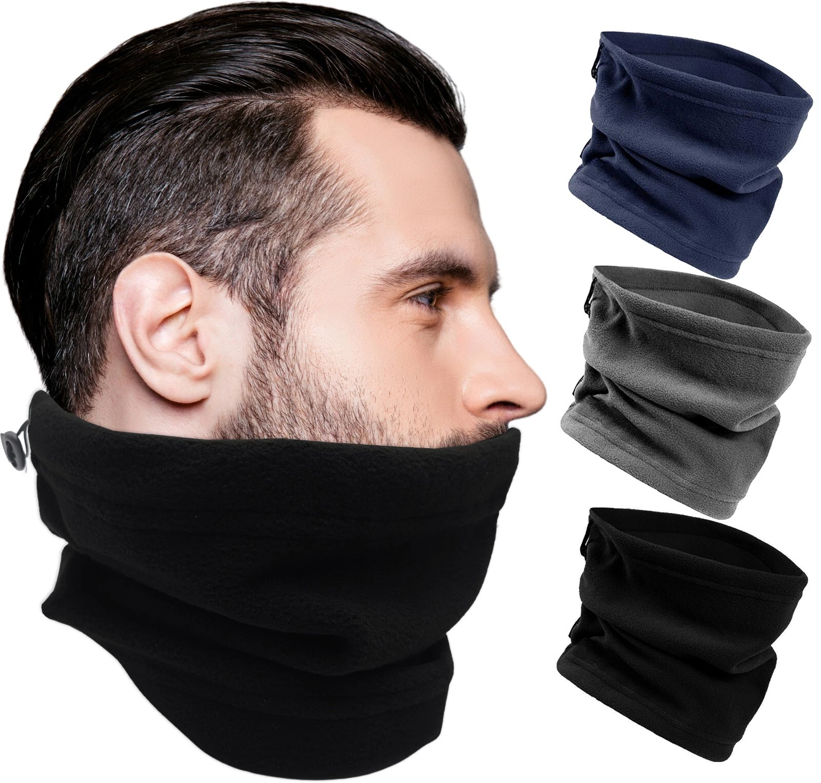 48 Pack Thermal Neck warmer, Soft Fleece Warm Winter Scarf Tube Gaiter
Opens in a new window or tab