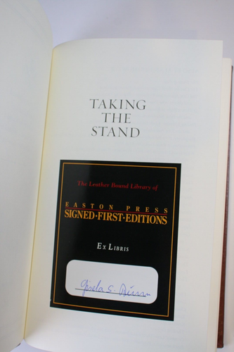 Easton Press Signed First Edition Taking the Stand by Alan Dershowitz with COA - Bild 7 von 8
