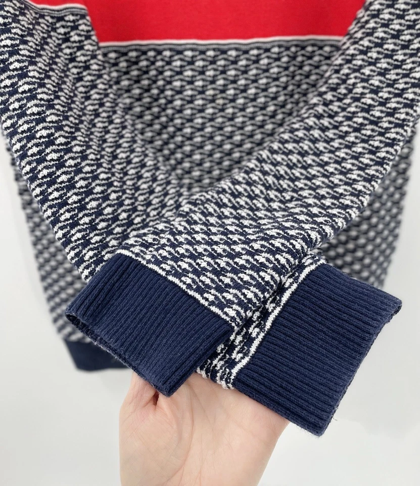 Suéter Tommy Hilfiger Mujer Niño Cuello Alto Estampado Tejido Talla XL 16-18 Foto 4 de 4