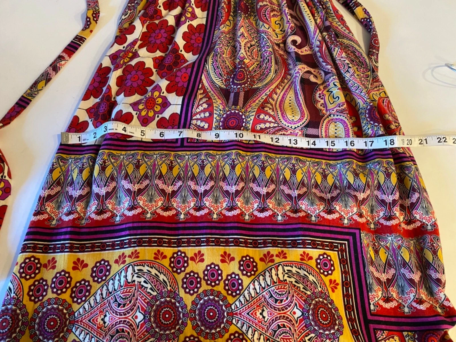VALENTINO Maxi abito bohéquin Hearts patchwork paisley festa floreale paisley taglia media