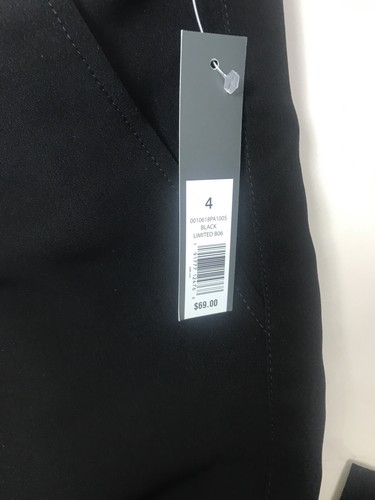NWT The Limited Signature Jogger Crepe Black Pants sz 4 - Picture 3 of 5