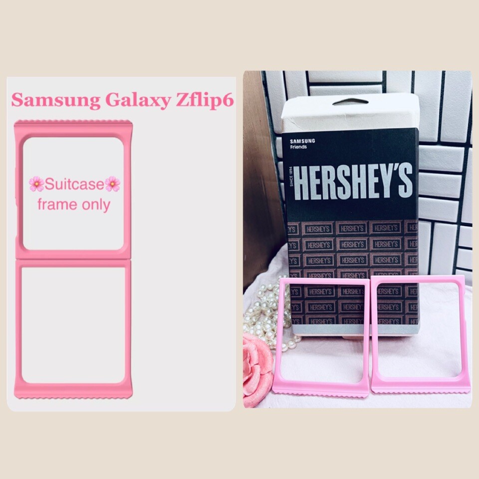 Samsung Galaxy HERSHEY'S Kisses Pink Flipsuit Case Frame for