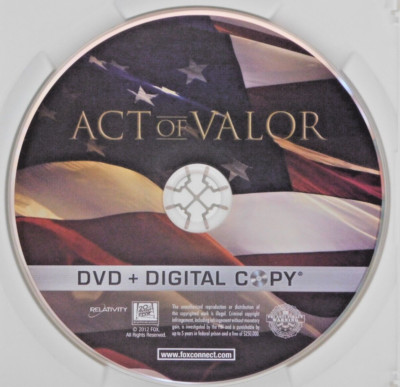 Act Of Valor **DVD DISC ONLY** Ships Free.