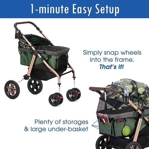HPZ™ PET ROVER TITAN HD Super-Size Stroller SUV For Dogs & Cats - REFURBISHED - Picture 9 of 9