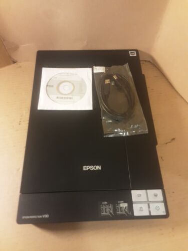 Epson Perfection V30 Photo Scanner Flat Bed + USB CABLE Boxed - Picture 4 of 12